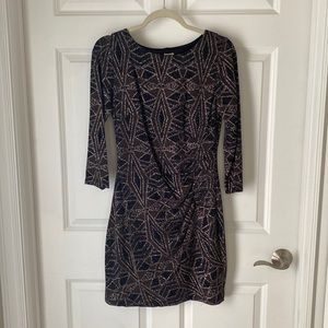 Anne Klein size 6 Sequin Rouched Dress